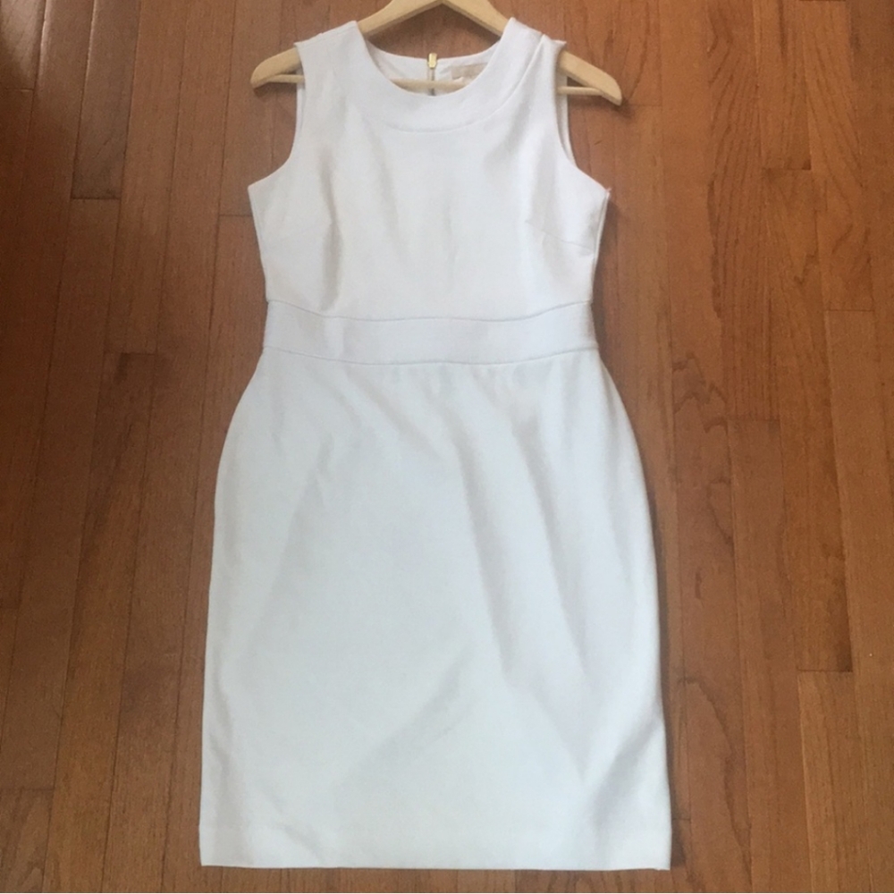 Banana Republic NWT white sheath dress size 4